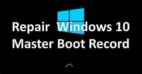 C Mo Restaurar El Mbr En Windows