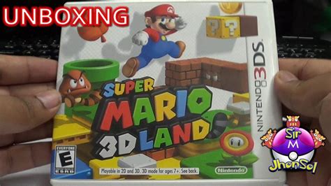 Unboxing Super Mario 3d Land Español Nintendo 3DS 2DS YouTube