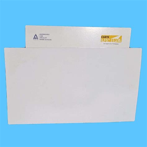 White Itc Carte Lumina Paper Board For Packaging At Rs Kg In Patna