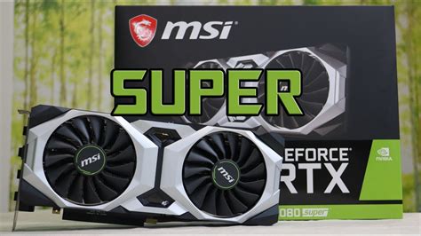 Msi Geforce Rtx 2080 Super Ventus Oc Upoznavanje Youtube