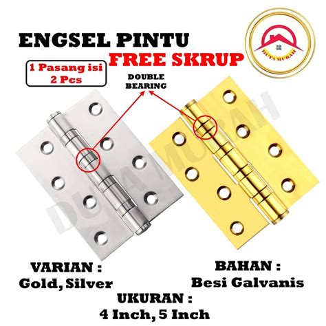 Jual Engsel Pintu Jendela Tebal Inchi Inchi Inchi Steel Hinge