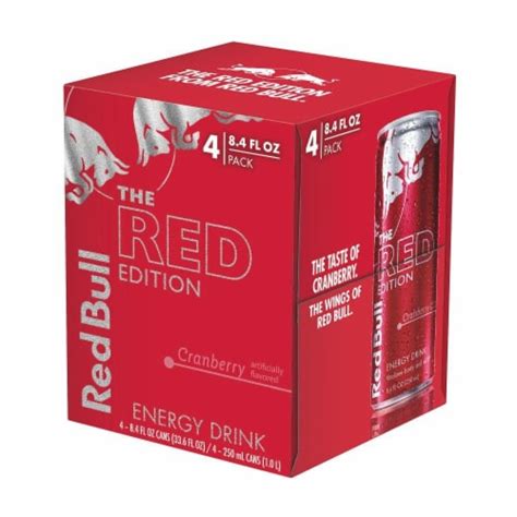 Red Bull The Red Edition Cranberry Energy Drink Cans Fl Oz