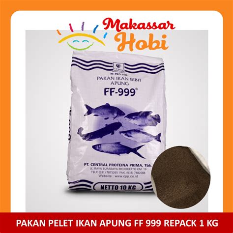 Jual FF999 Pakan Pelet Makanan Bibit Ikan Apung FF 999 Hi Pro Vite