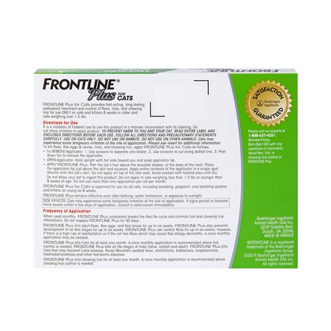 Frontline Plus Flea & Tick Treatment for Cats & Kittens