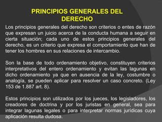 Principios Generales Del Derecho 1 PPT