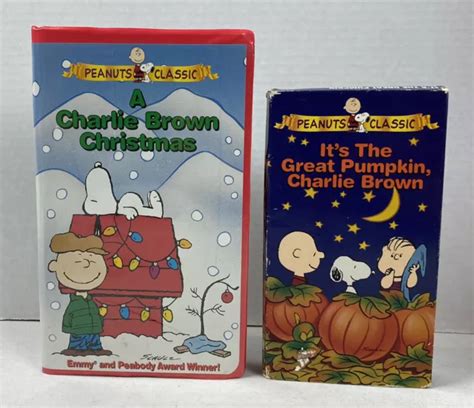 CHARLIE BROWN VHS LOT It S The Great Pumpkin Christmas TESTED 22H 8