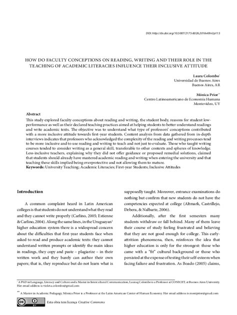 Fillable Online Periodicos Ufsc How Do Faculty Conceptions On Reading