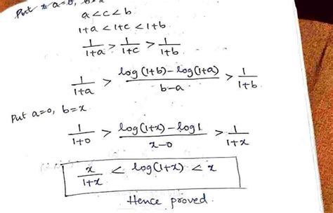 Lagrange S Mean Value Theorem Hand Written Notes In Format