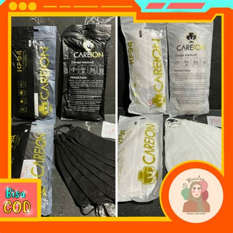 Jual Masker Kf Careion Isi Pcs Masker Kf Hitam Putih