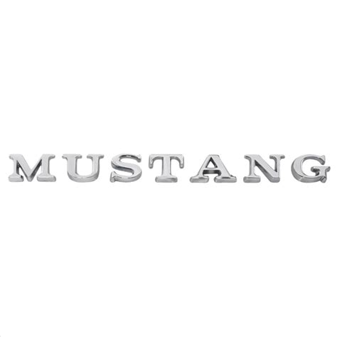 1965 72 Mustang Fendertrunk Letter Set Autoware