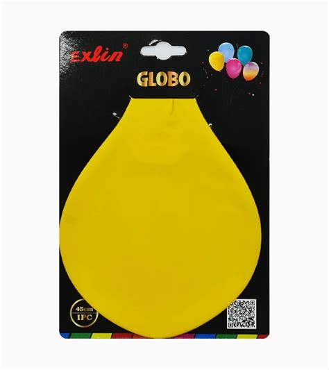 Globo Látex 45cm Amarillo Importadora Exlin