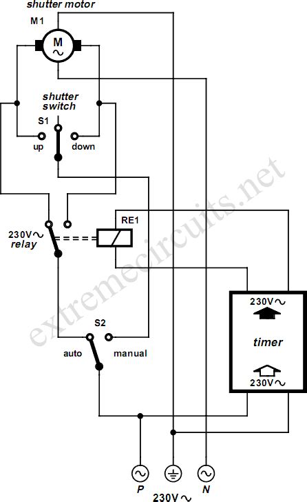 Rolling Shutter Motor Control Circuit Diagram