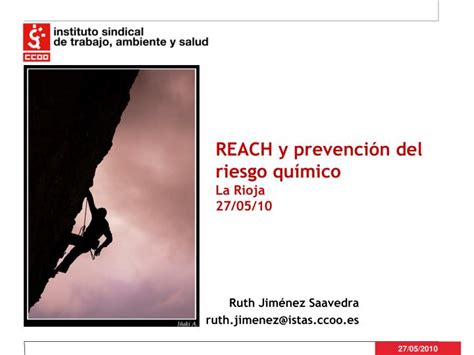 PPT REACH y prevención del riesgo químico La Rioja 27 05 10