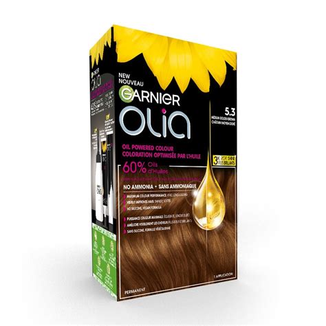 Olia - 5.3 Medium Golden Brown Hair Colour - Garnier Canada