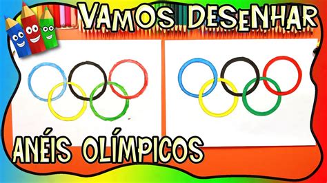 Como Desenhar Os An Is Ol Mpicos Desenhos E Cores Youtube