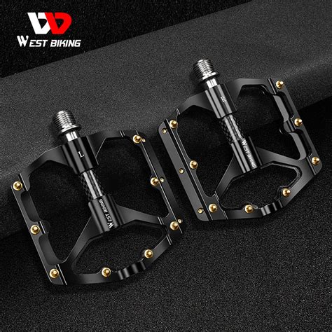 West Biking Carbon Fiber Pedal Road Bicycle Pedal Bearing Aluminum