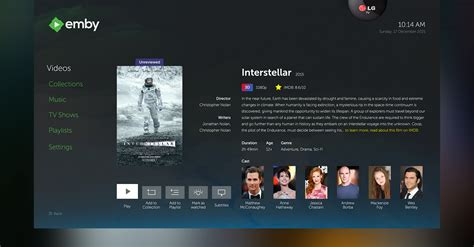 Emby Lg Web Os Dlna Client Design Behance
