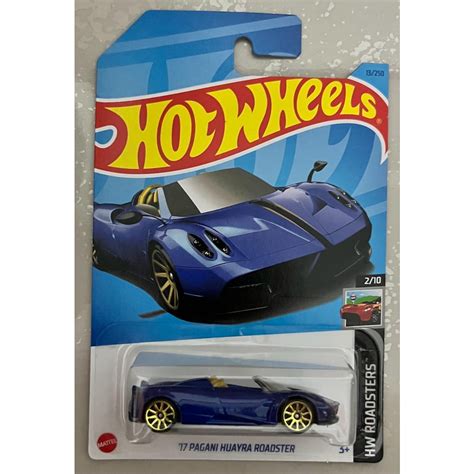 Hot Wheels 17 Pagani Huayra Roadster Azul 2023 Shopee Brasil