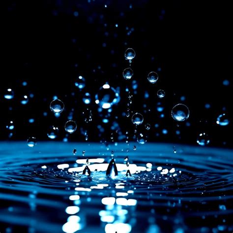 Premium Ai Image Large Water Droplets