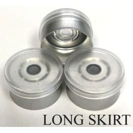 Clear 13mm Long Skirt Flip Cap Vial Seal