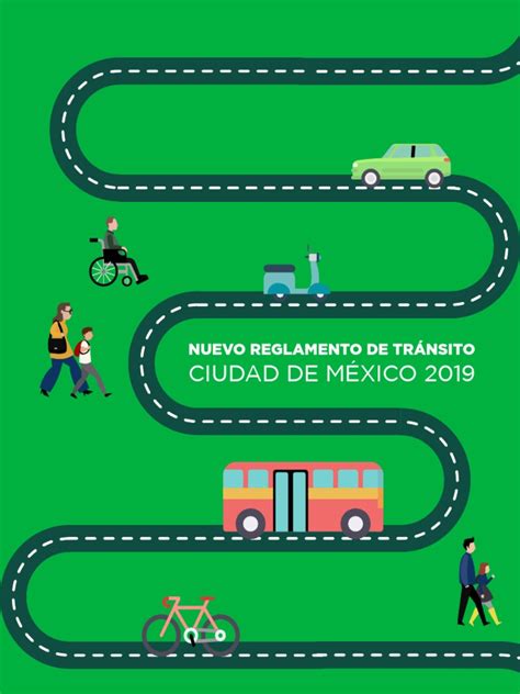 Nuevo Reglamento De Transito Cdmx 2019 Pdf Semáforo Peatonal