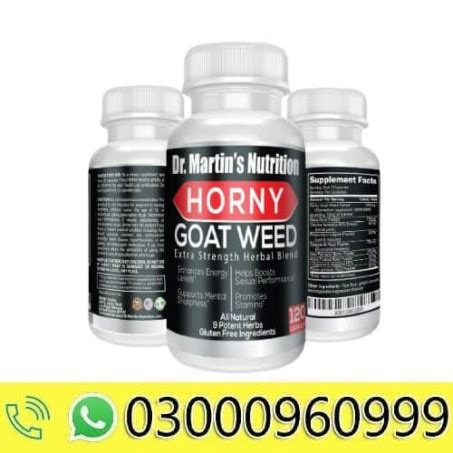 Dr Martins Nutrition Horny Goat Weed Capsules In Pakistan 03000960999