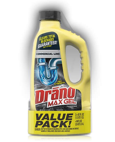 Drano Max Gel Clog Remover Commercial Line Drano Sc Johnson