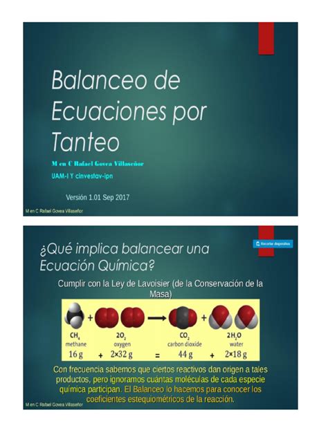 Balanceo De Ecuaciones Por El Metodo Del Tanteo Pdf