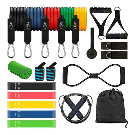 Kit De Banda De Resistencia Belug Multicolor Ligas Para Ejercicio