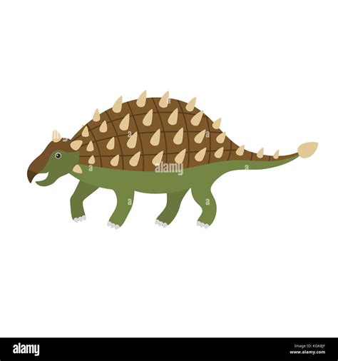 Cute cartoon ankylosaurus Stock Vector Image & Art - Alamy