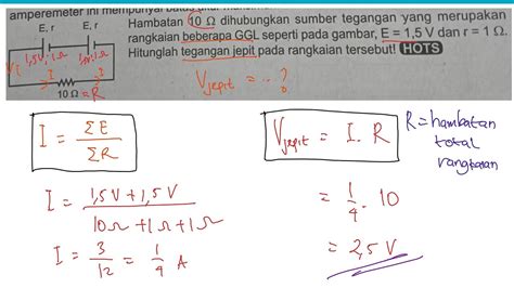 Menghitung Tegangan Jepit Pada Rangkaian Seri Dan Imagesee