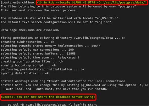 How To Install Postgresql Psql On Arch Linux Commandprompt Inc