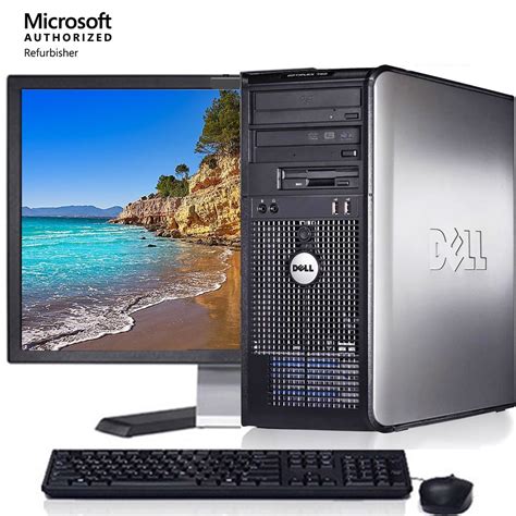 Restored Dell Optiplex Windows Desktop Pc Tower Core Duo