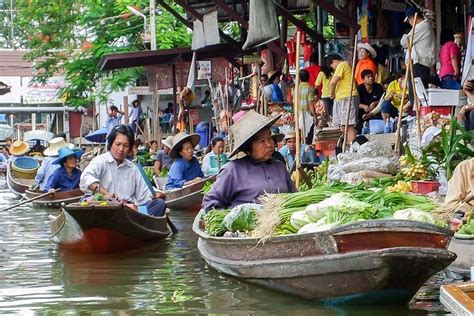 Maeklong Railway Market & Damnoensaduak Floating Market Tour (SHA Plus ...