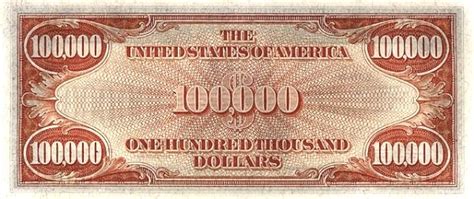 United States 100000 Dollars (1934 Gold Certificate) - Foreign Currency