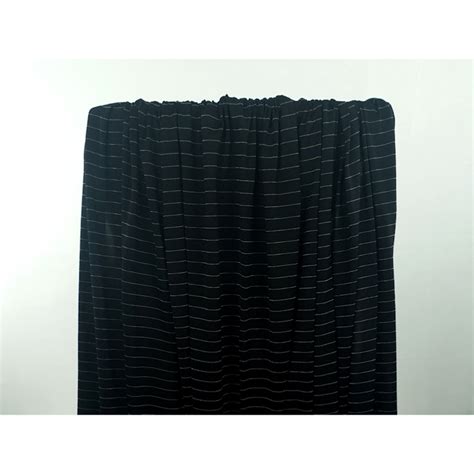 Tissu Maille Jersey Rayure Lurex Dor Noir Mercerie En Ligne The