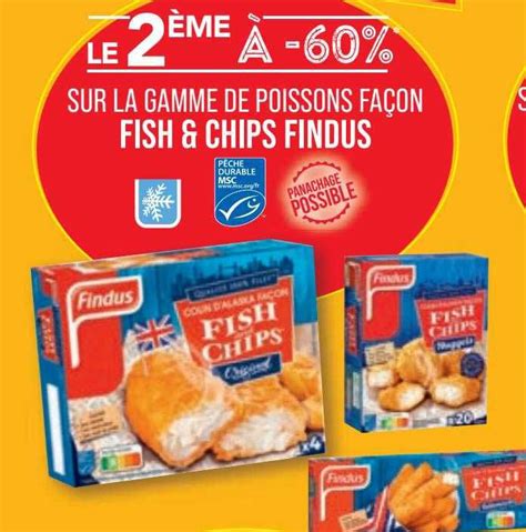 Offre La Gamme De Poissons Panés Surgelés Findus chez Auchan