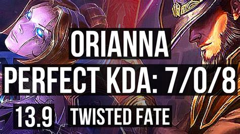 Orianna Vs Twisted Fate Mid 708 500 Games Godlike Kr Diamond