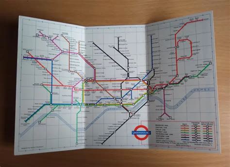 London Transport Underground Map Diagram Of Lines Tube Ref