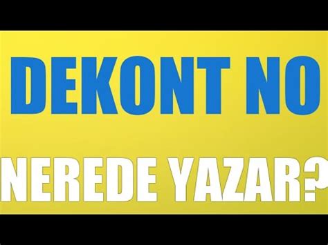 Dekont No Nerede Yazar Youtube