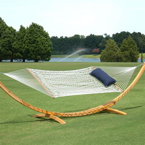 Hatteras Deluxe Polyester Rope Hammock