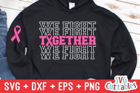 Breast Cancer We Fight Together Svg Design