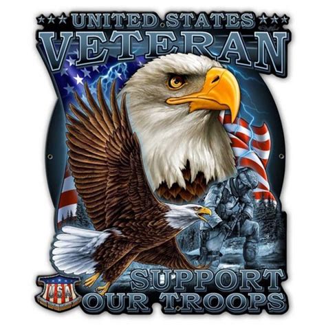 Veteran Military 2 - Metal Sign · VintroSigns · Online Store Powered by ...