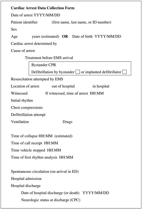 Cardiac Arrest And Cardiopulmonary Resuscitation Outcome Reports