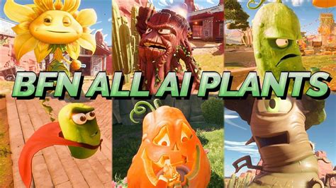 Plants Vs Zombies Battle For Neighborville All Plant Bosses Ai Gameplay Pvz Bfn Cheat Boss