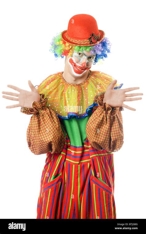 Playful Circus Clowns Stock Photo Alamy