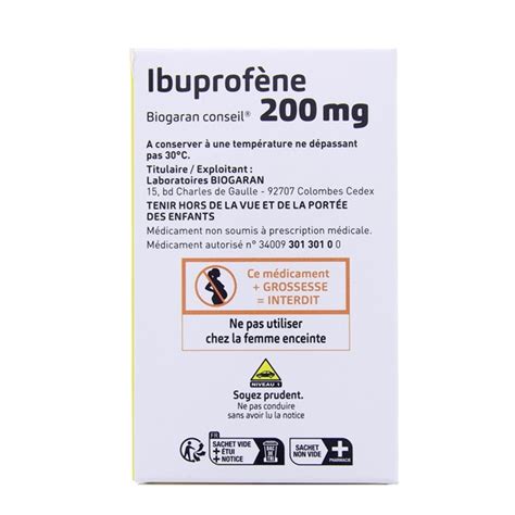 Ibuprofène 200mg suspension buvable 20 sachets Biogaran IllicoPharma