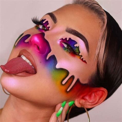 Curso De Maquiagem Rainbow Makeup Colorful Eye Makeup Creative Makeup