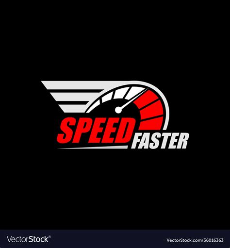 Speedometer logo Royalty Free Vector Image - VectorStock