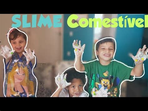 Slime Comest Vel Muito Colorido Slime De Doces Fini Youtube